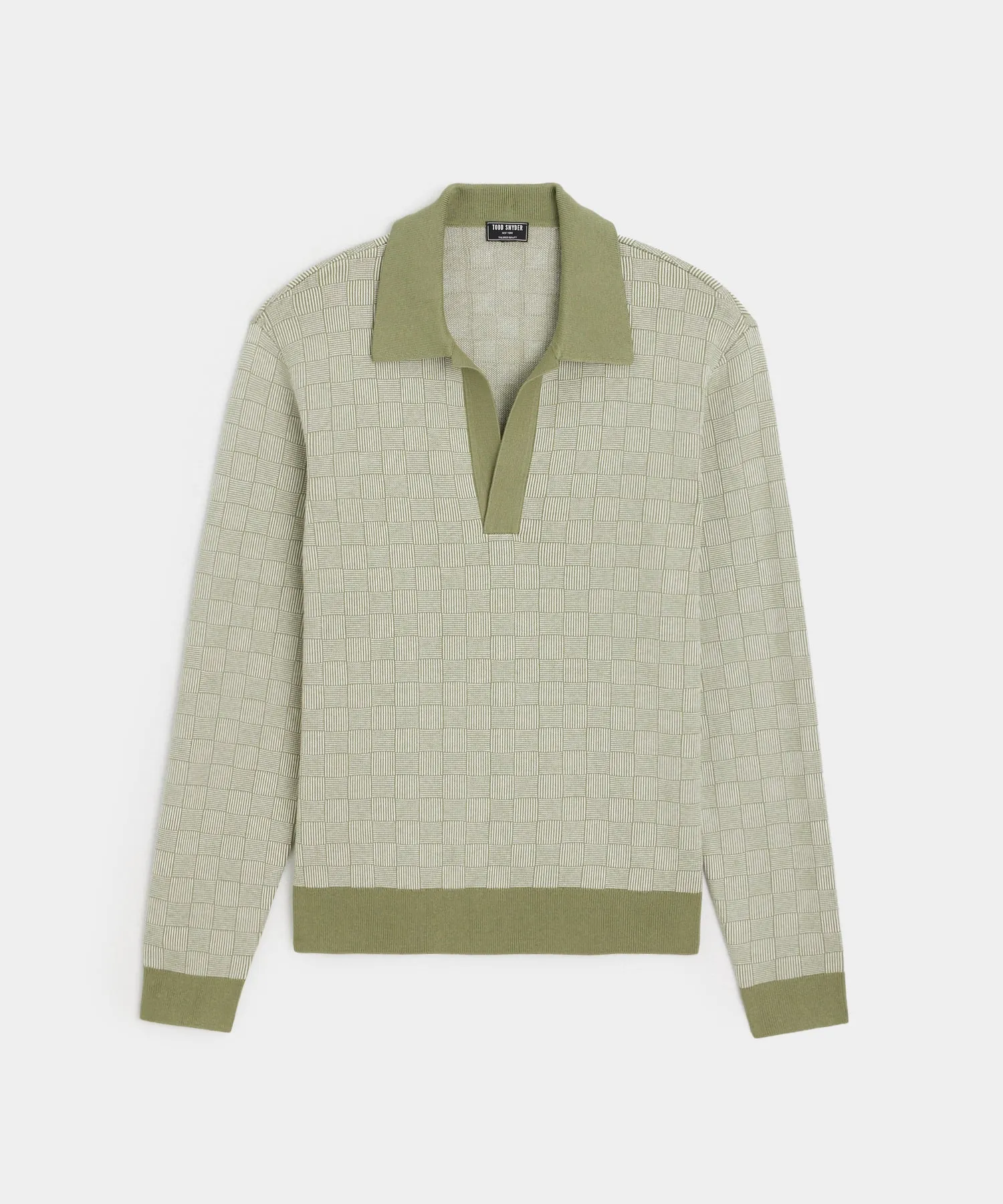 Relaxed Long-Sleeved Montauk Polo in Olive