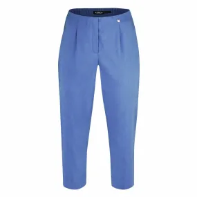 Robell Crop Trousers | Cornflower Blue