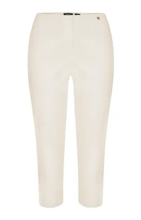 Robell Crop Trousers | Cream