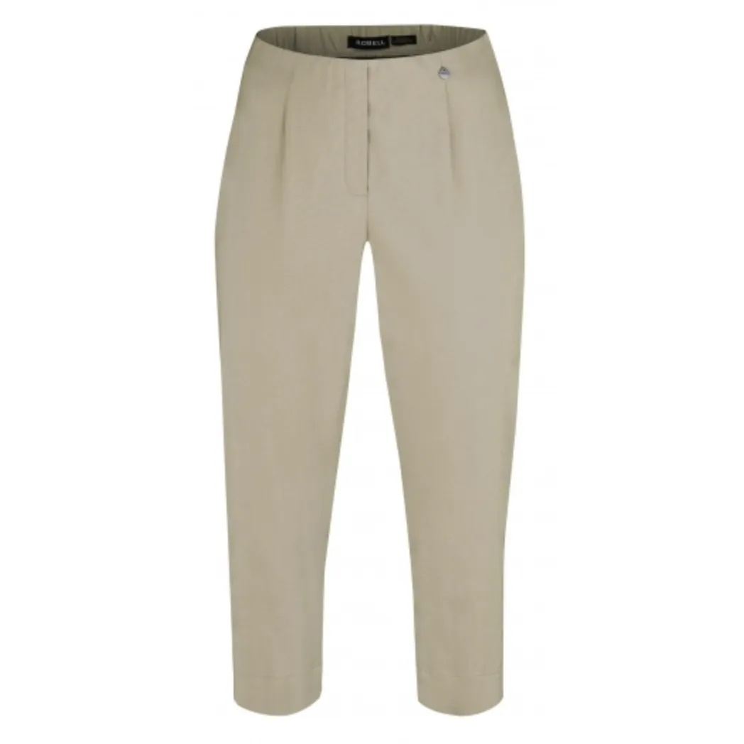 Robell Crop Trousers | Taupe