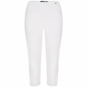 Robell Crop Trousers | White