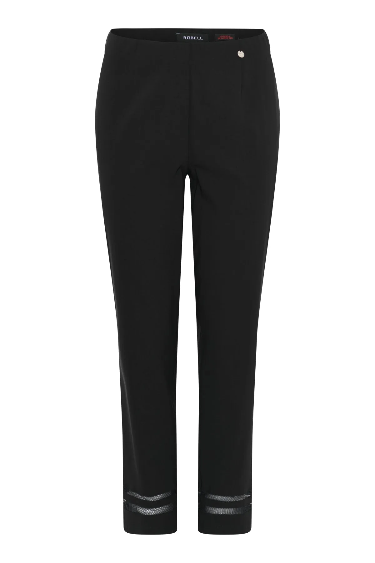 Robell Marie Mesh Ankle Grazer Trouser Black