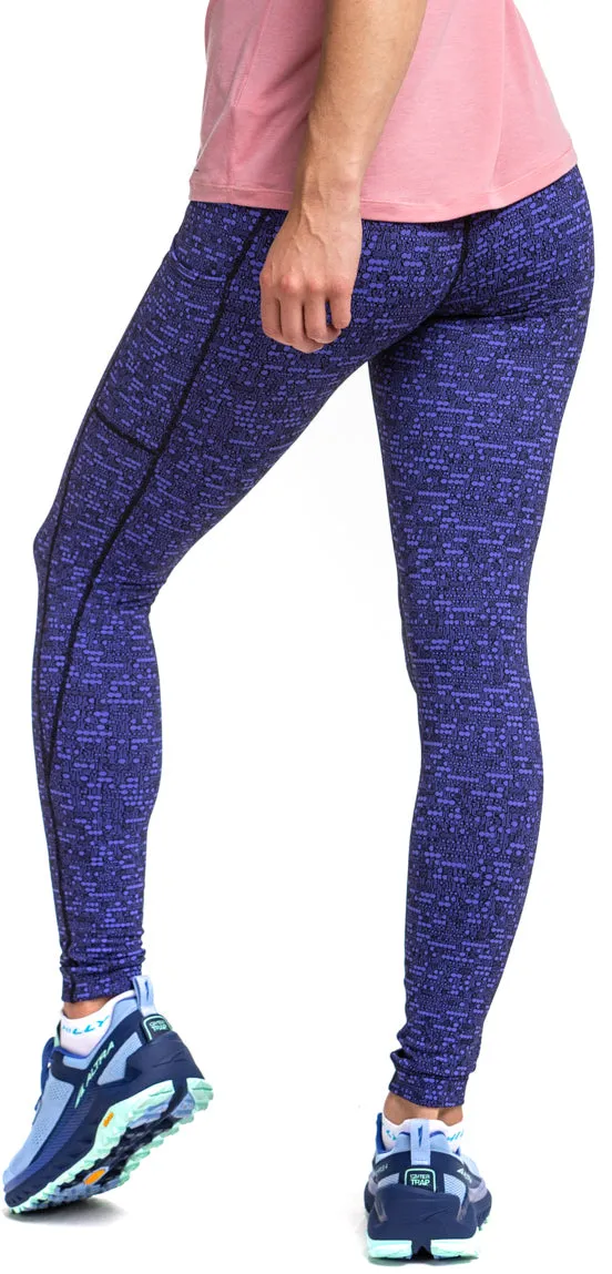 Ronhill Life Deluxe Womens Long Running Tights - Blue