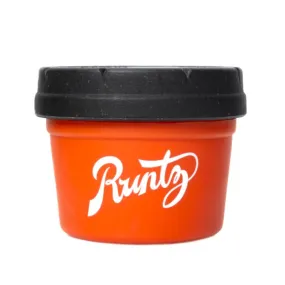 Runtz - Orange & White - RE:STASH Silicone & Glass Jar - 1/4oz Capacity