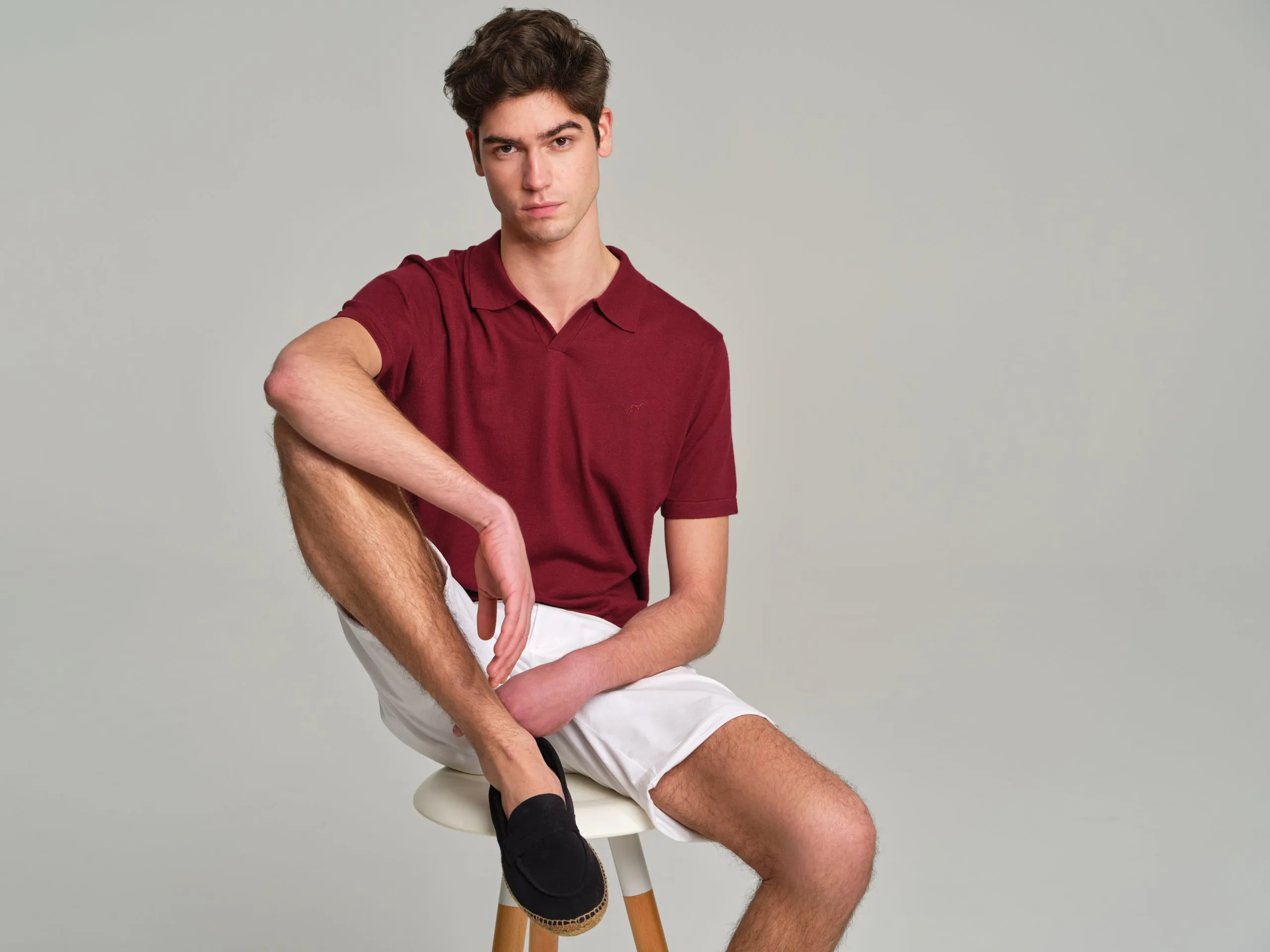 Short sleeve K-Easy polo sweater with Coolmax yarn