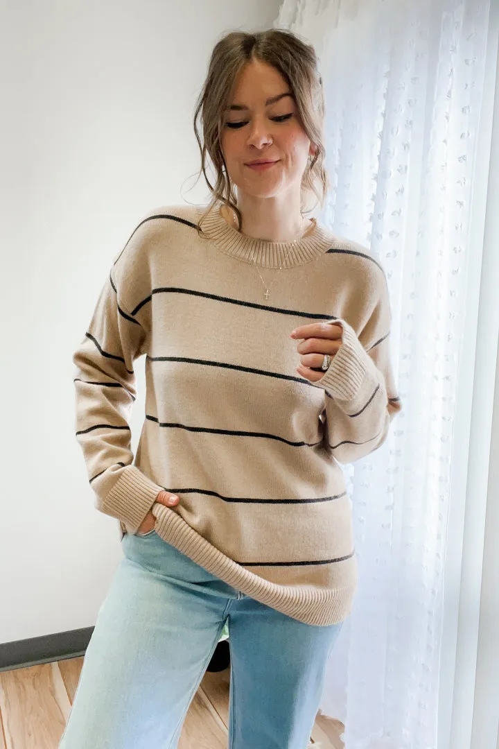 Slouchy Striped Sweater