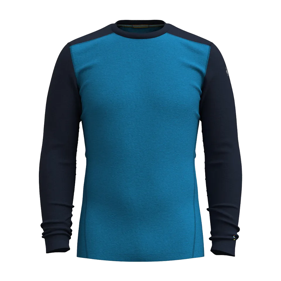 Smartwool Men's Classic Thermal Merino Base Layer Crew Nival Blue-Deep Navy