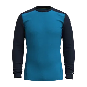 Smartwool Men's Classic Thermal Merino Base Layer Crew Nival Blue-Deep Navy