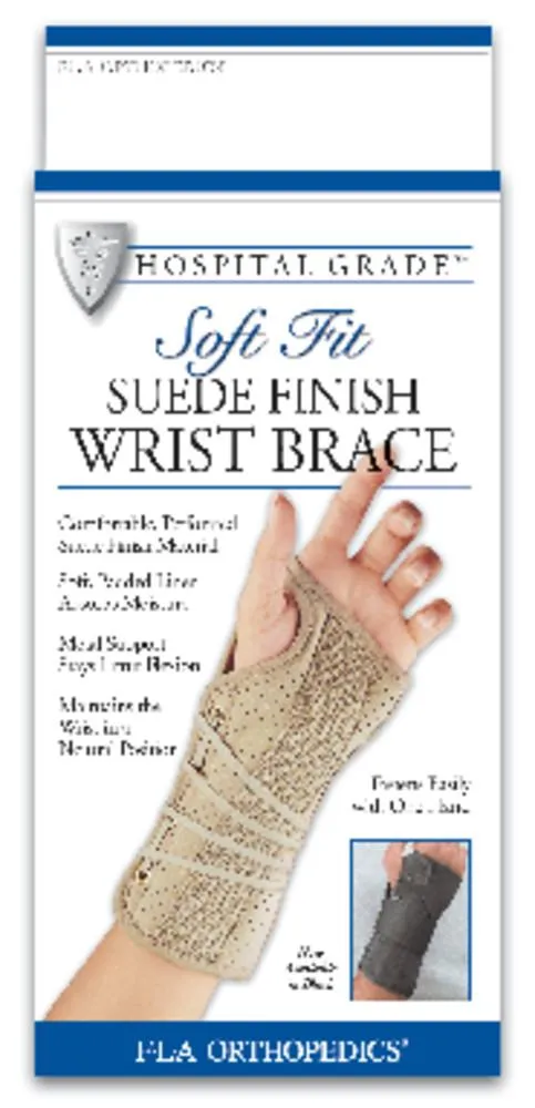 SOFT FIT SUEDE FINISH WRIST BRACE