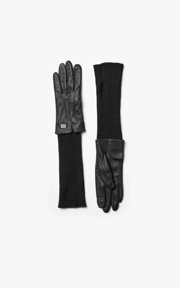 SOIA&KYO CARMEL-N - Leather Gloves With Knit Lining