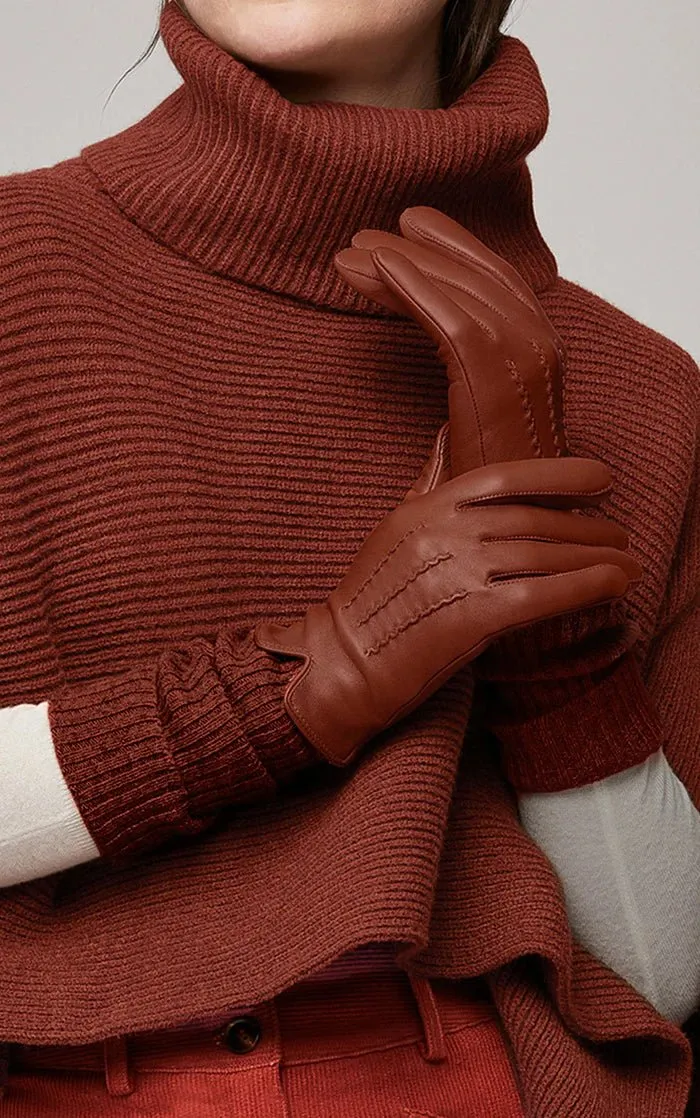 SOIA&KYO CARMEL-N - Leather Gloves With Knit Lining