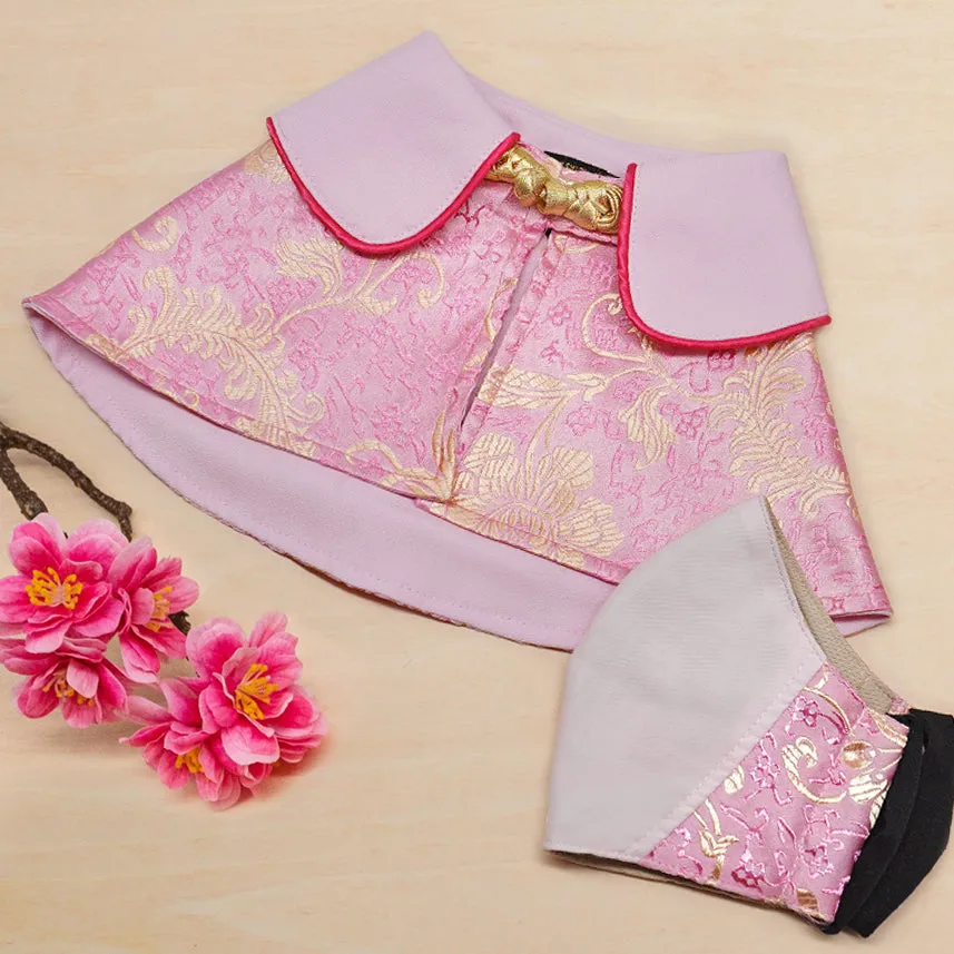 Spring Of Love in Golden Baby Pink CNY Cape