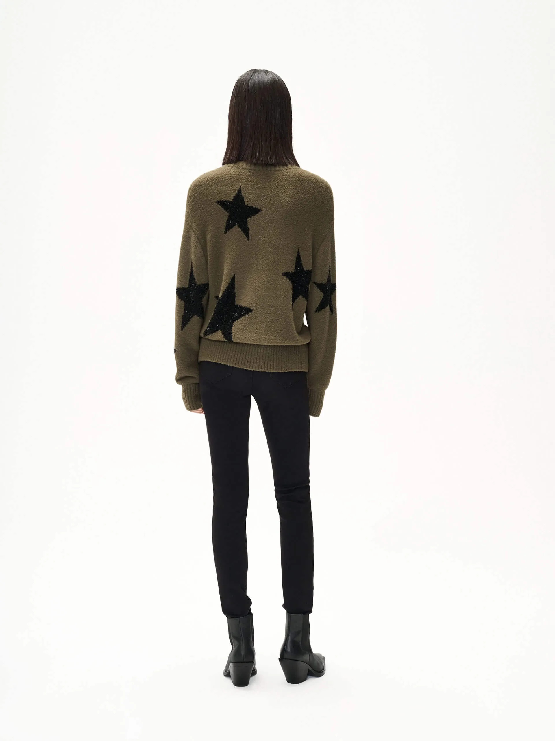 Star Pattern Loose Sweater