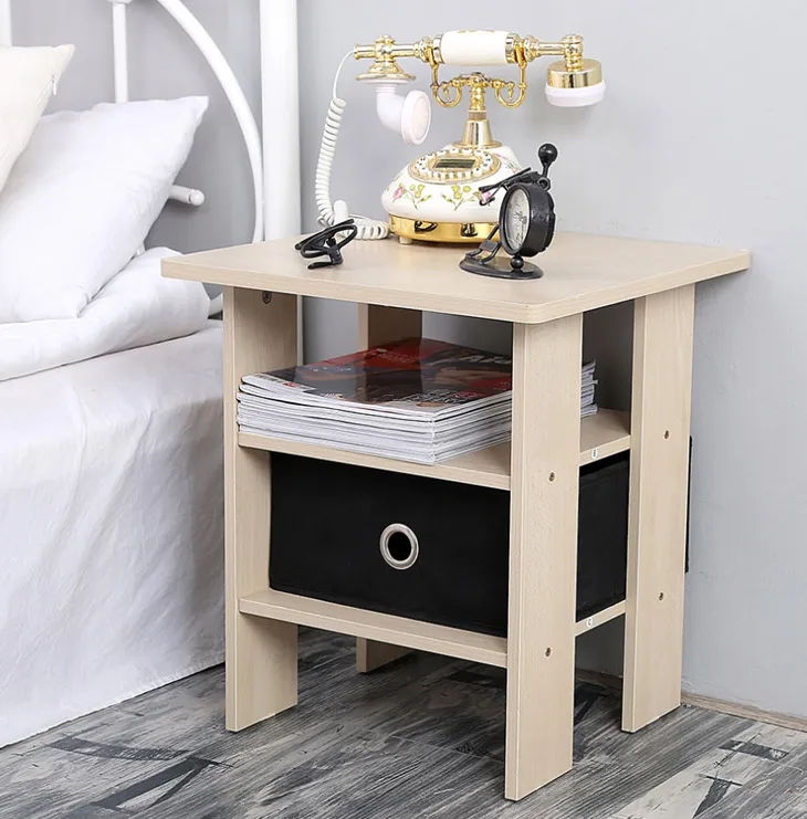 Storage Bedside Table Bookshelf