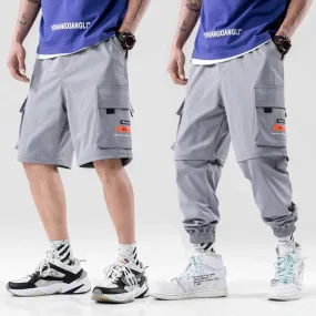 Streetwear spring casual men's joggers 2023 new cargo pants detachable Jogger pants for man