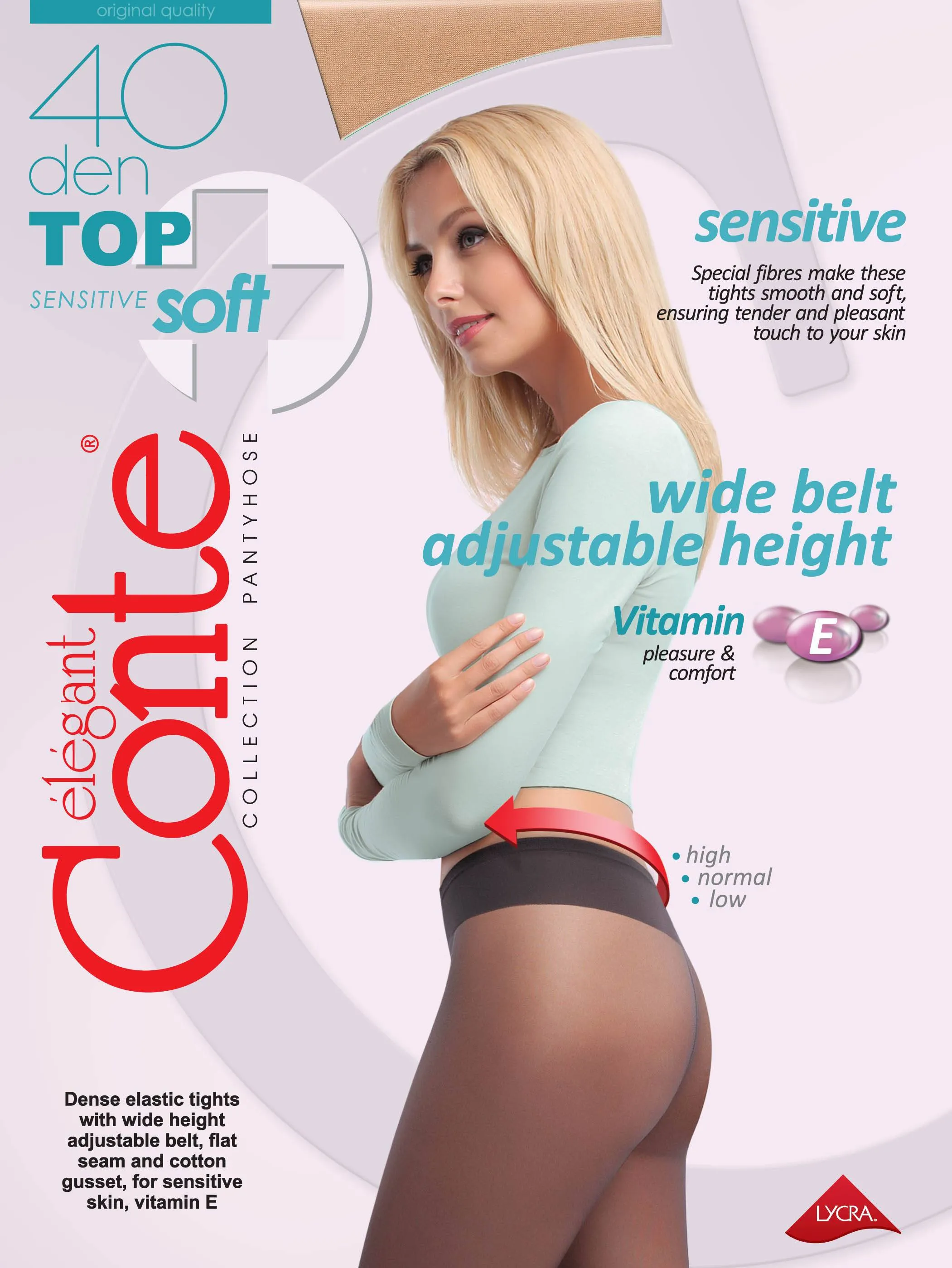 Strumpfhose breiter Bund Sensitive  -CONTE TOP SOFT