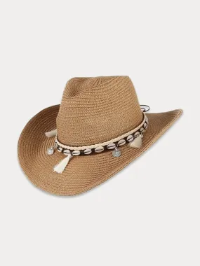 Stylish Wide Brim Woven Straw Hat