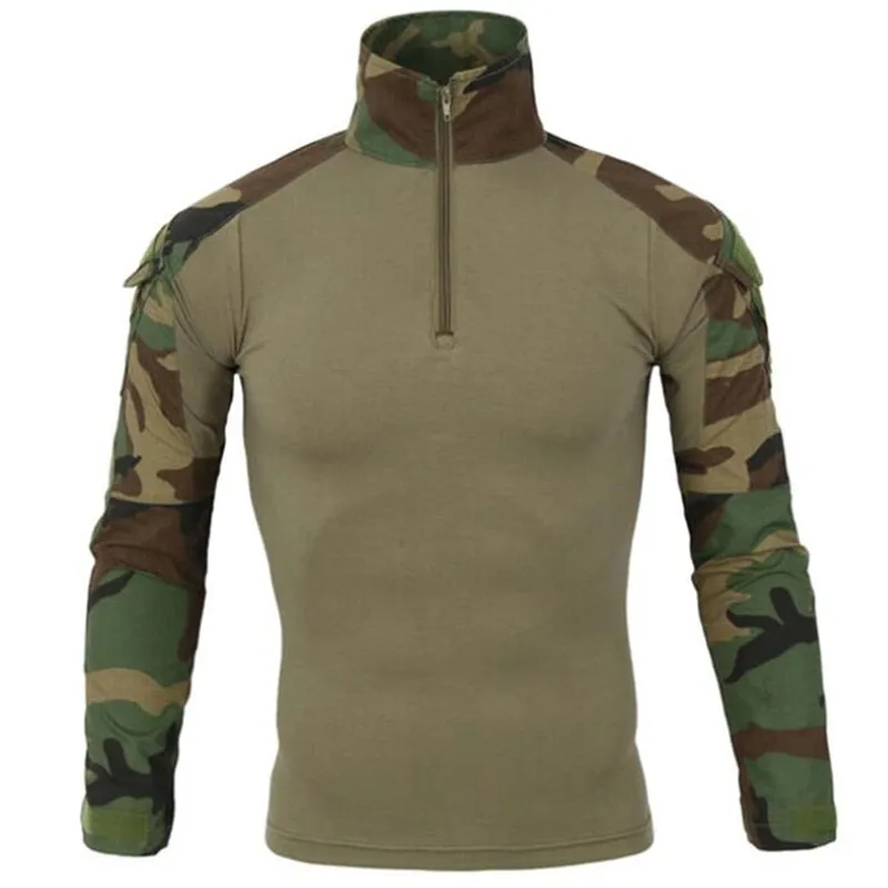 Tactical Camouflage Uniform Military Clothes Outdoor Army Filde Fight Combat Tops T Shirts Hiking Camping Cargo Pants Tracksuit