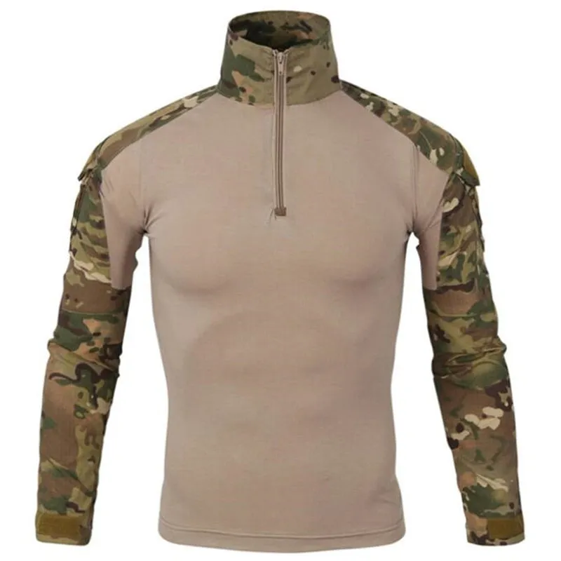 Tactical Camouflage Uniform Military Clothes Outdoor Army Filde Fight Combat Tops T Shirts Hiking Camping Cargo Pants Tracksuit