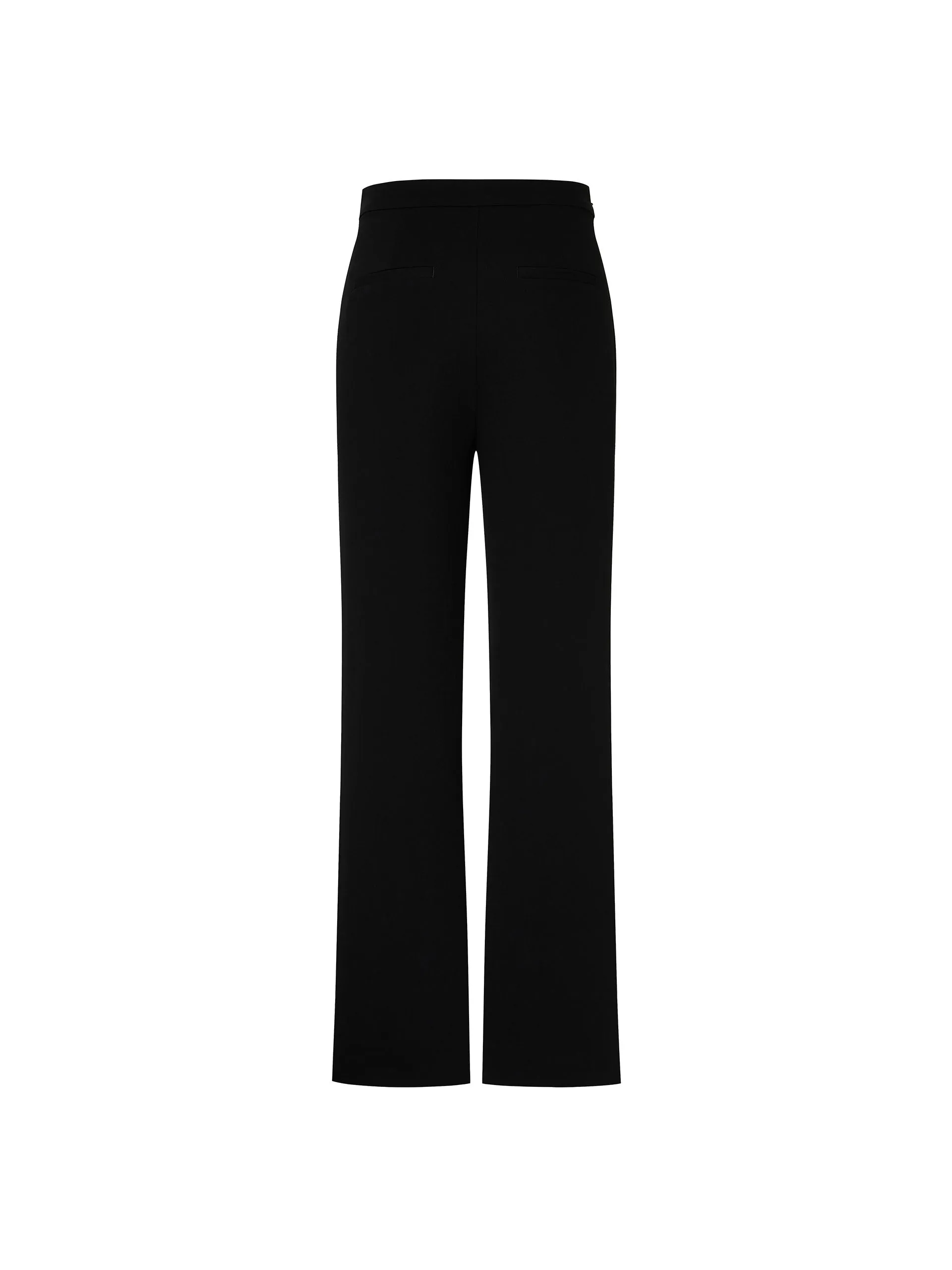 Tailored Straight Slit Pants