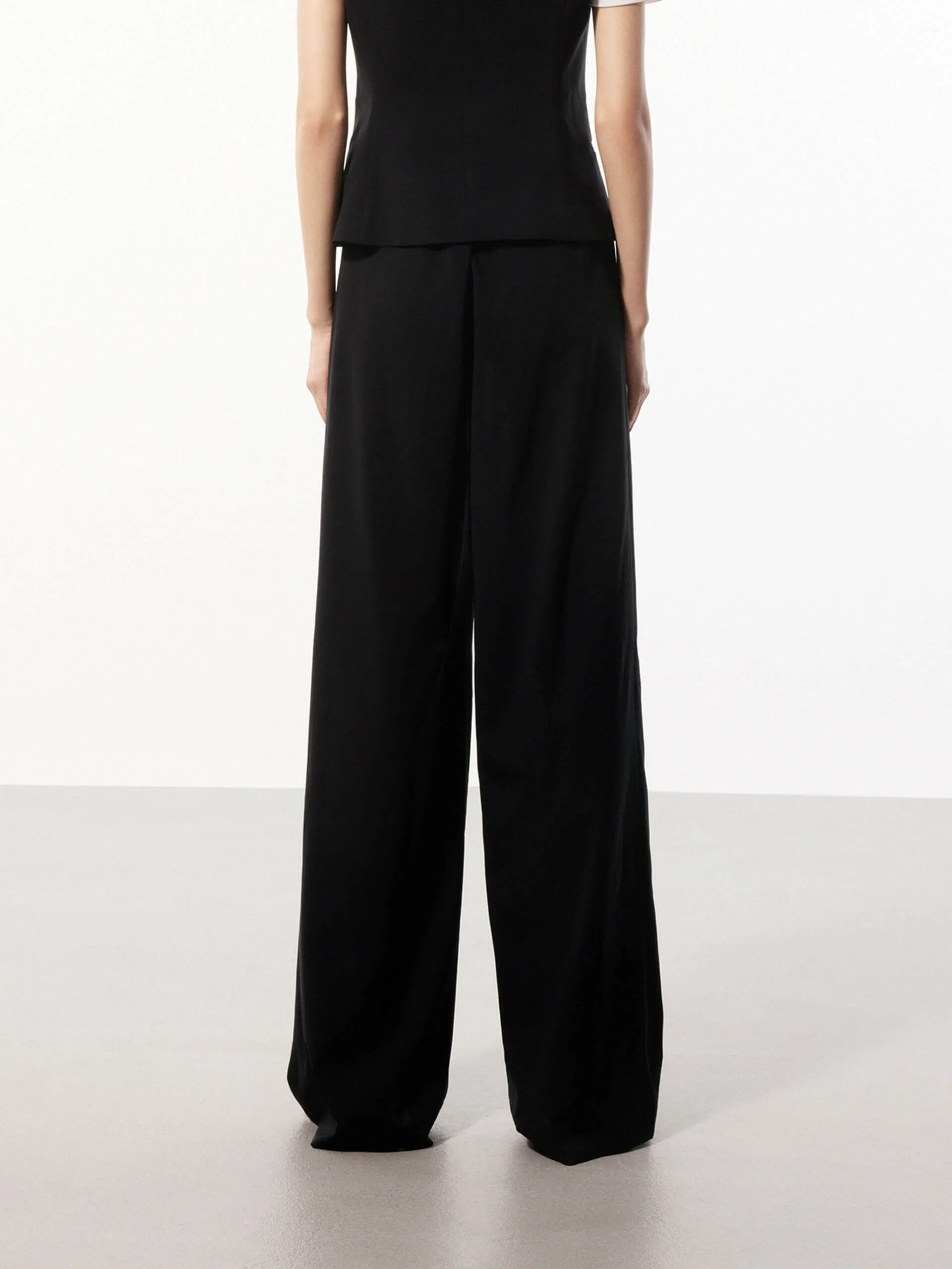 Tailored Wide Leg Pants