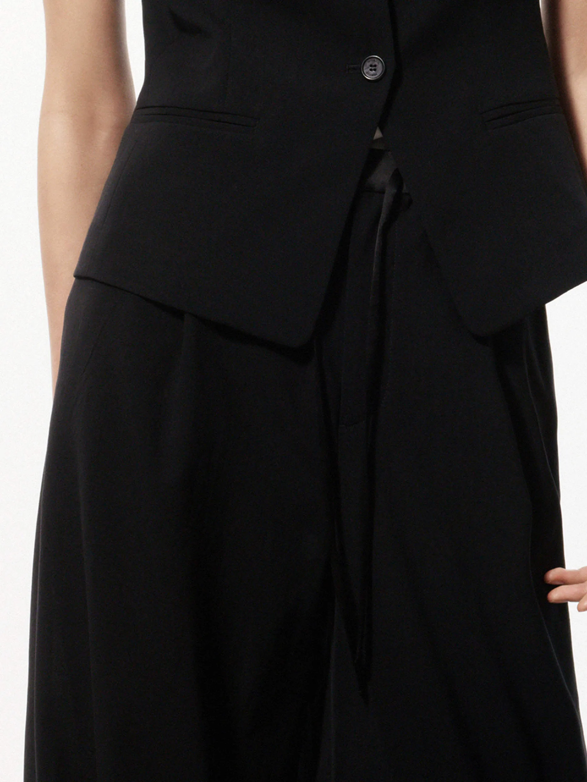 Tailored Wide Leg Pants