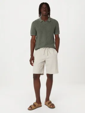 The Openwork Crochet Polo in Agave