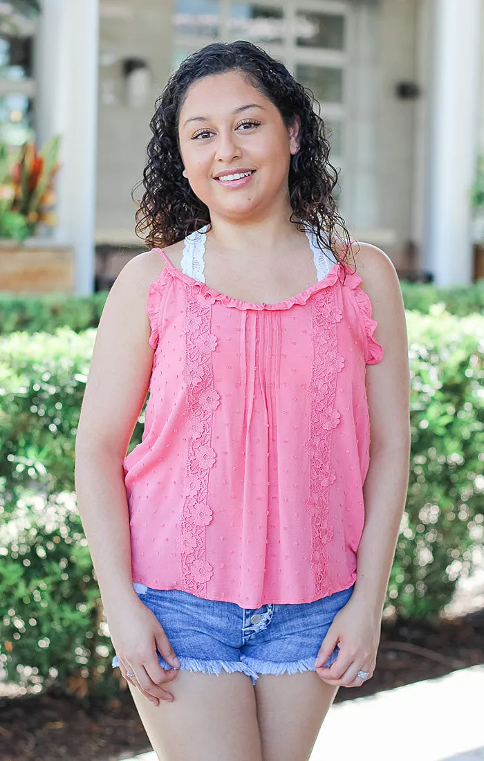 The Ruffle Cami (Coral)