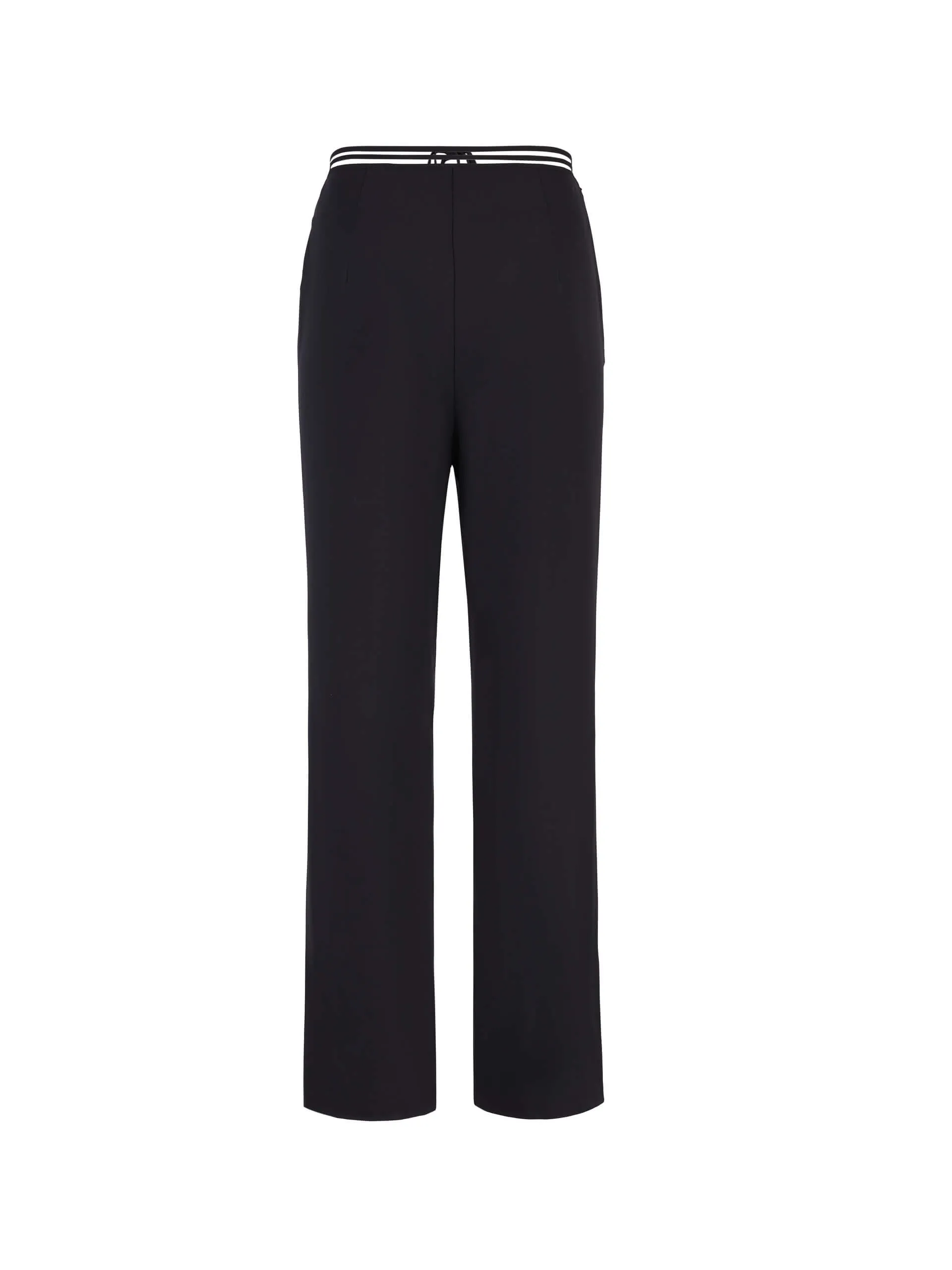 Tie Waist Straight Pants