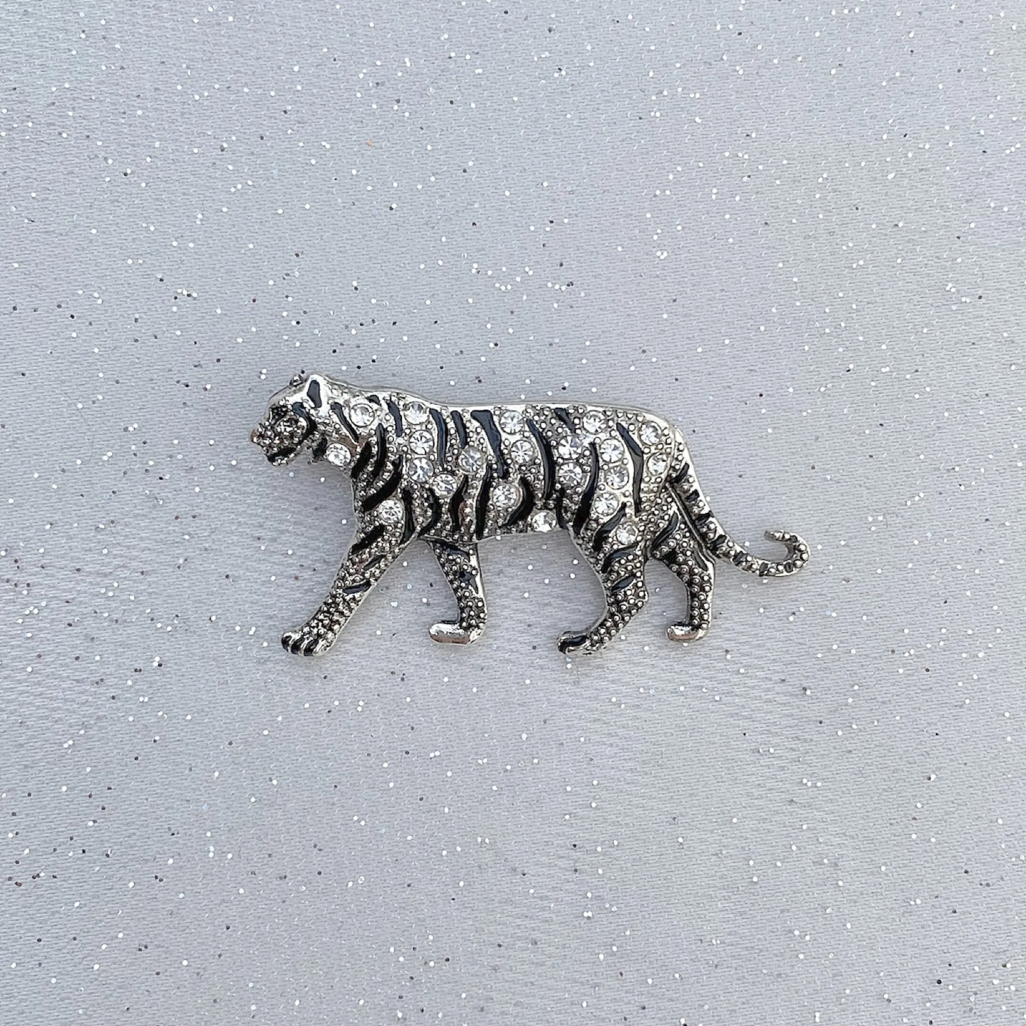 Tiger Brooch Silver Brooch