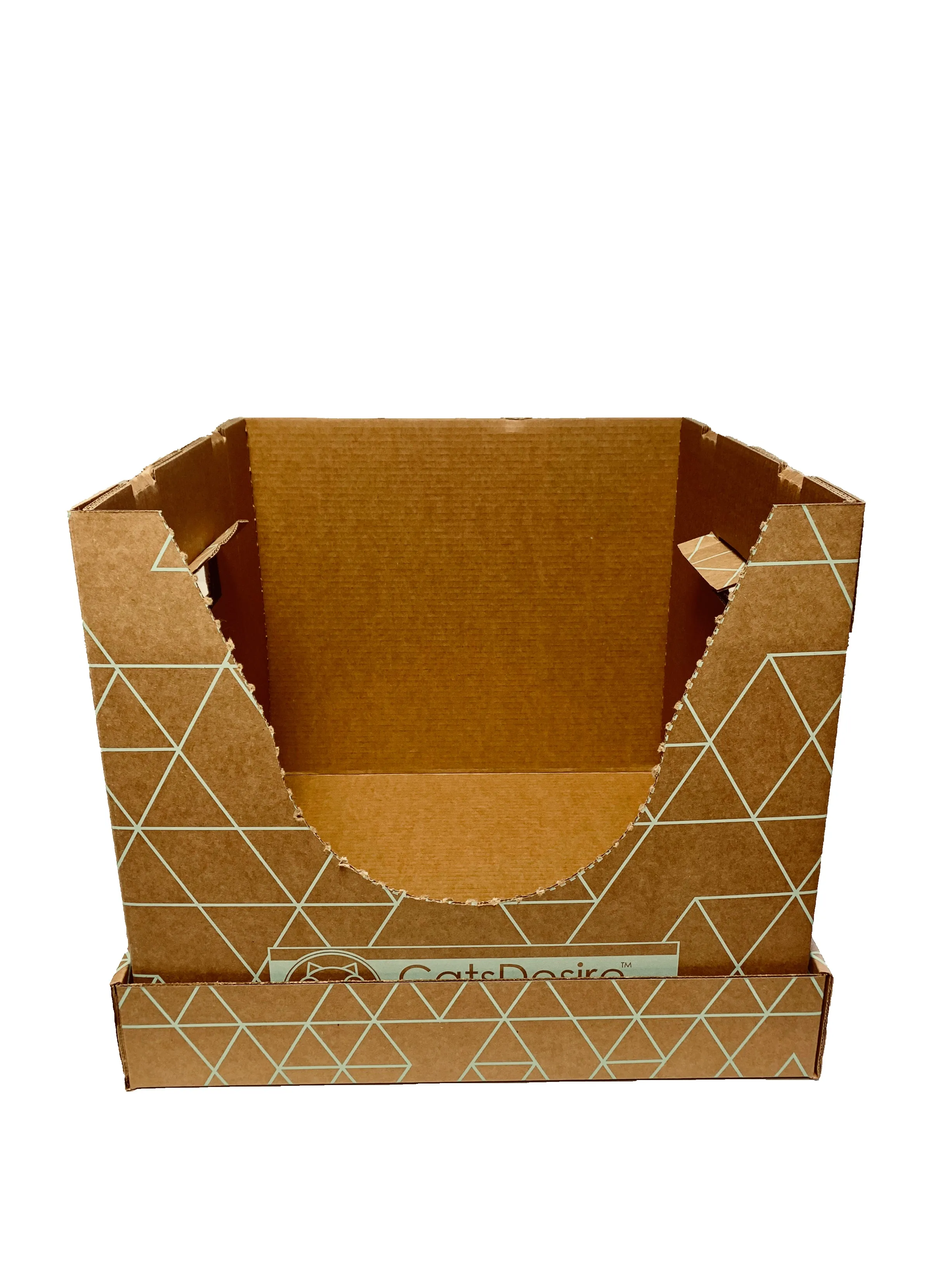 Top Entry or Side Entry Disposable biodegradable Litter Box • 3 Piece