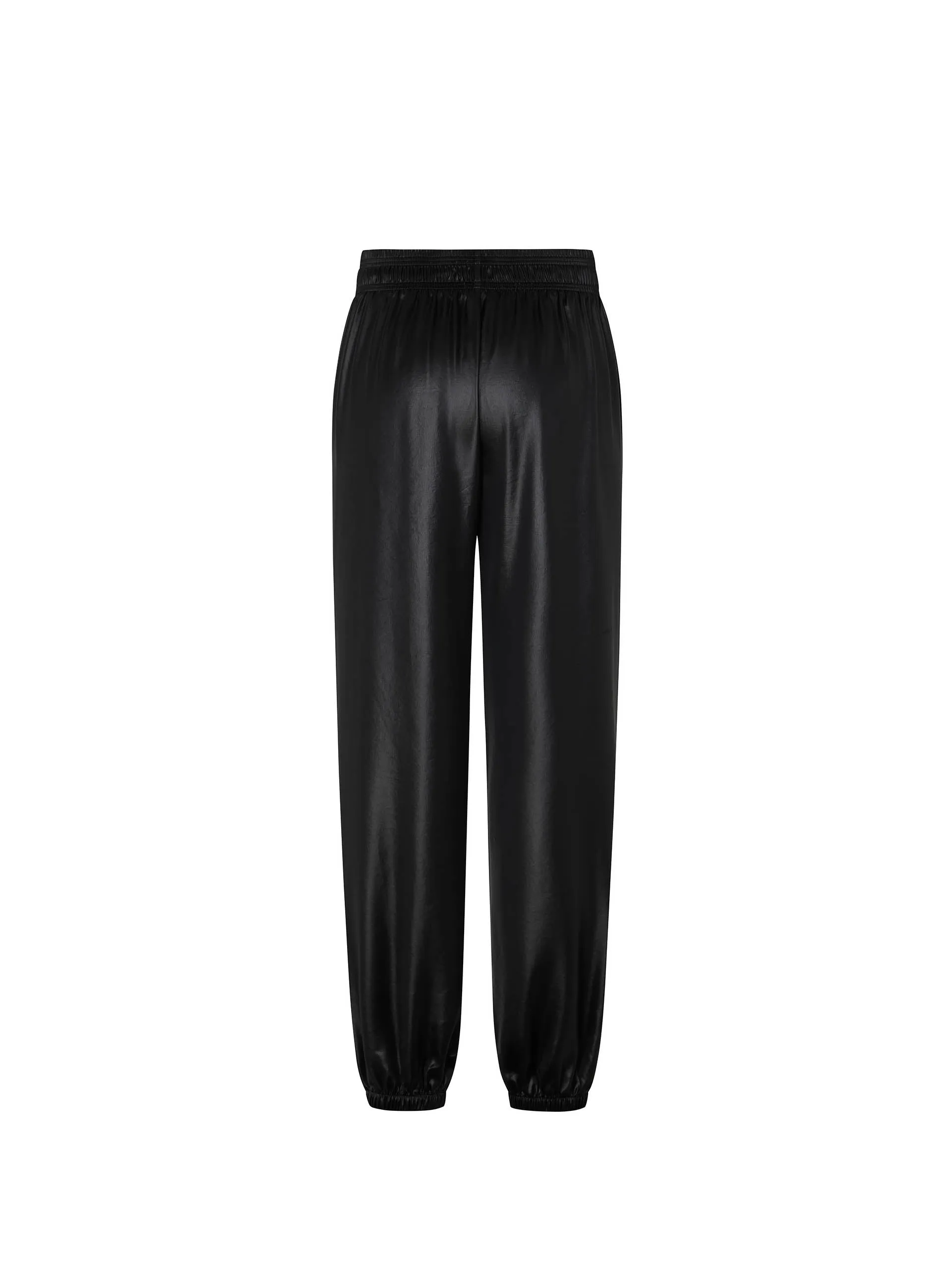 Triacetate Blend Elastic Waist Pants