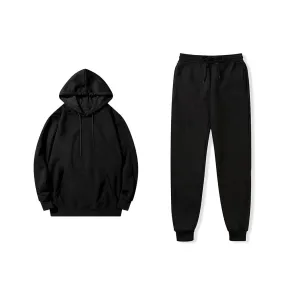 Two Piece Set Women/Men Hoodies Pants Autumn Winter Hooded Sweatshirt Sweatpants Loose Set Hoodie Pant Hip Hop Pullover Hoody