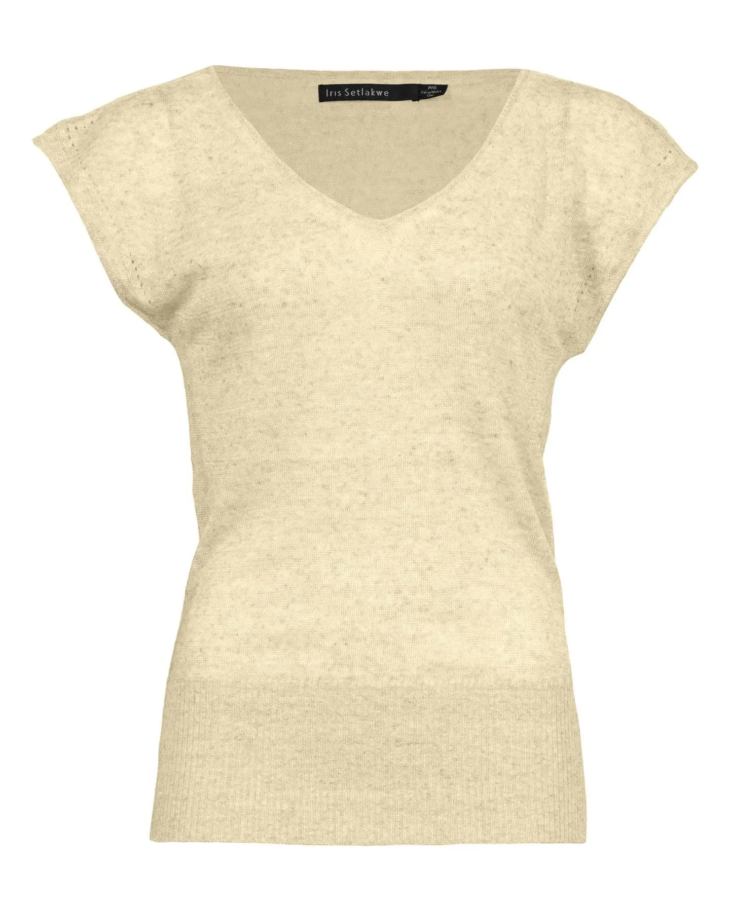 V-Neck Cap Sleeve Top