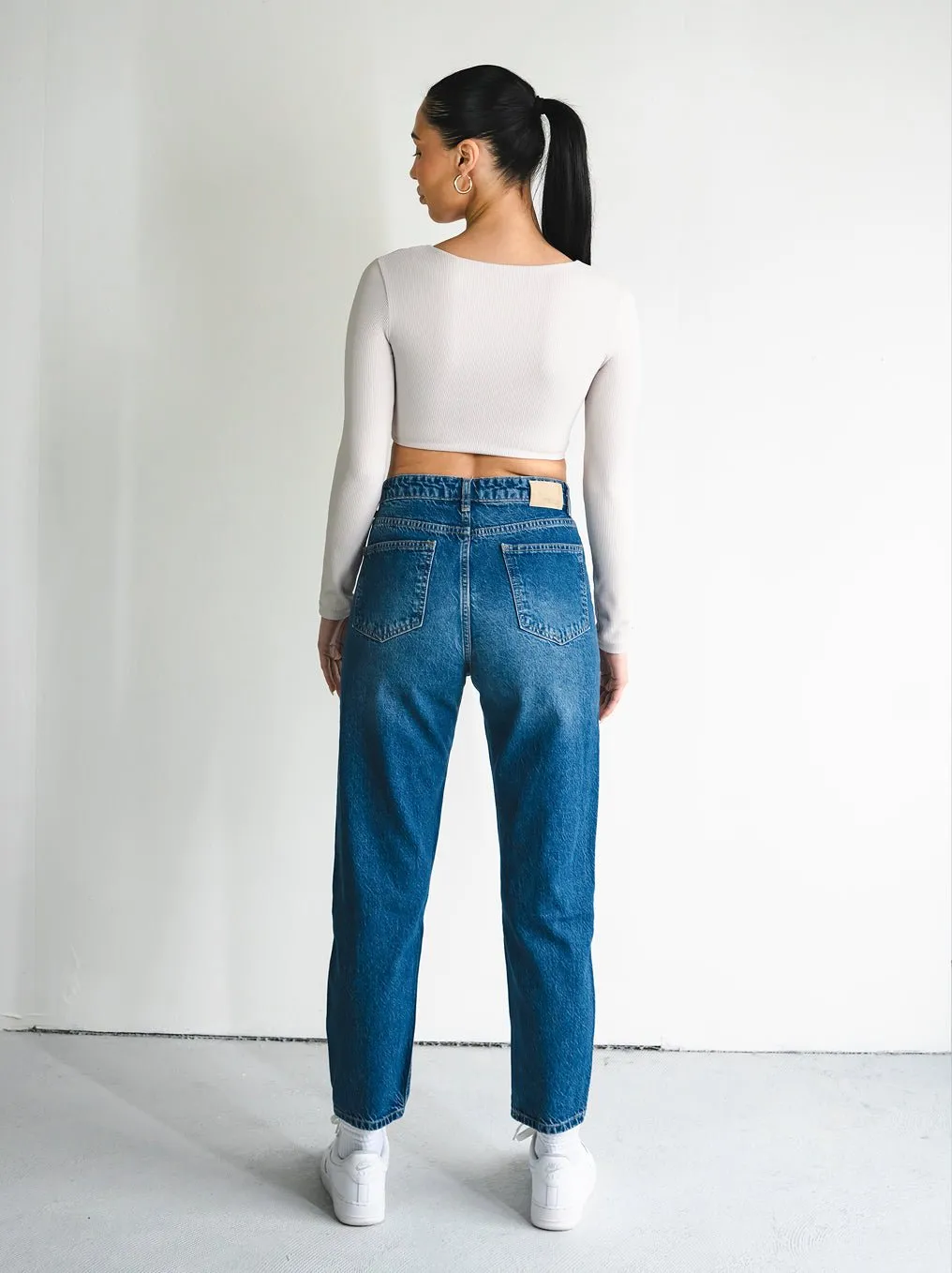 Vintage Blue Baggy Women Jeans