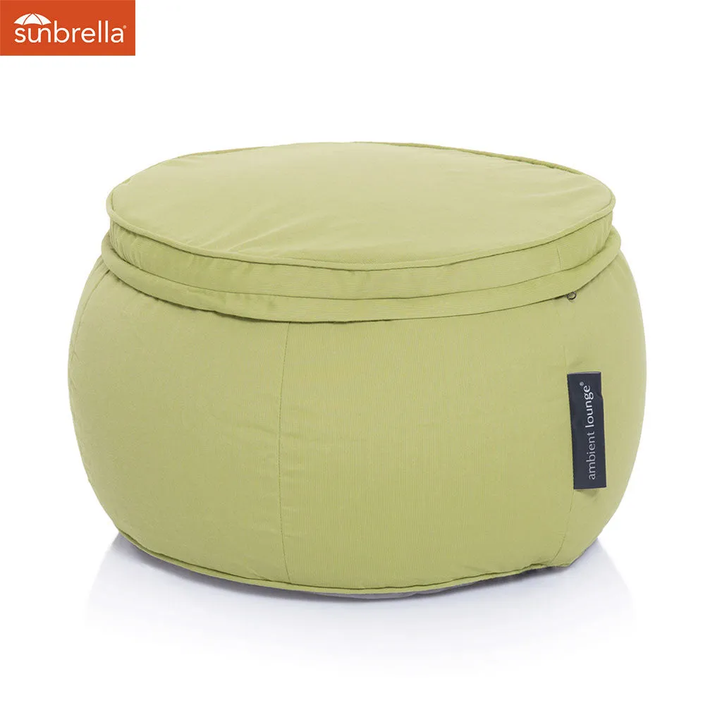 Wing Ottoman - Limespa (Sunbrella)