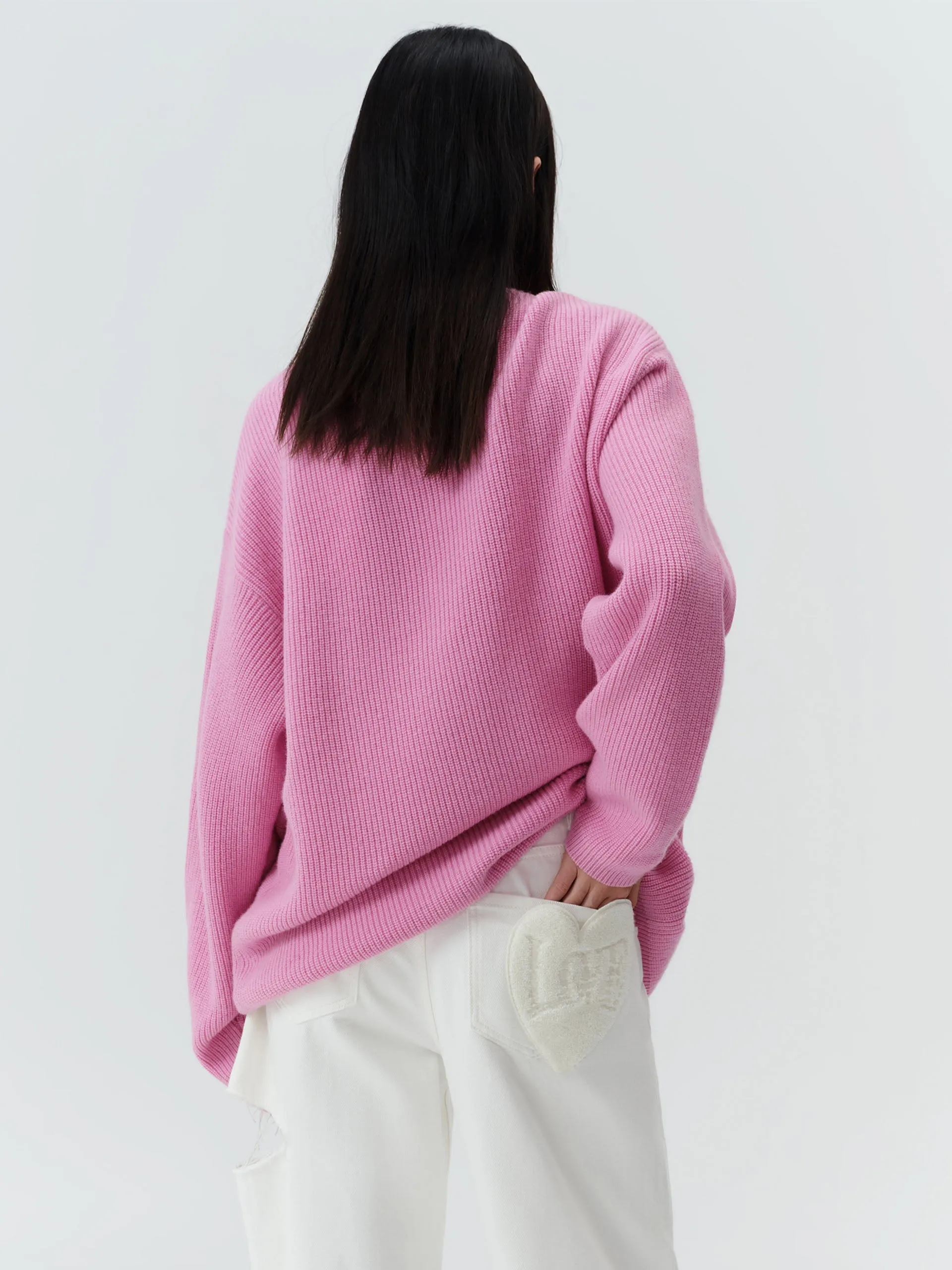 Wool Drop Shoulder Knit Pullover