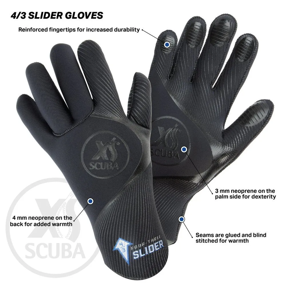 XS Scuba 4/3 Slider Dive Gloves