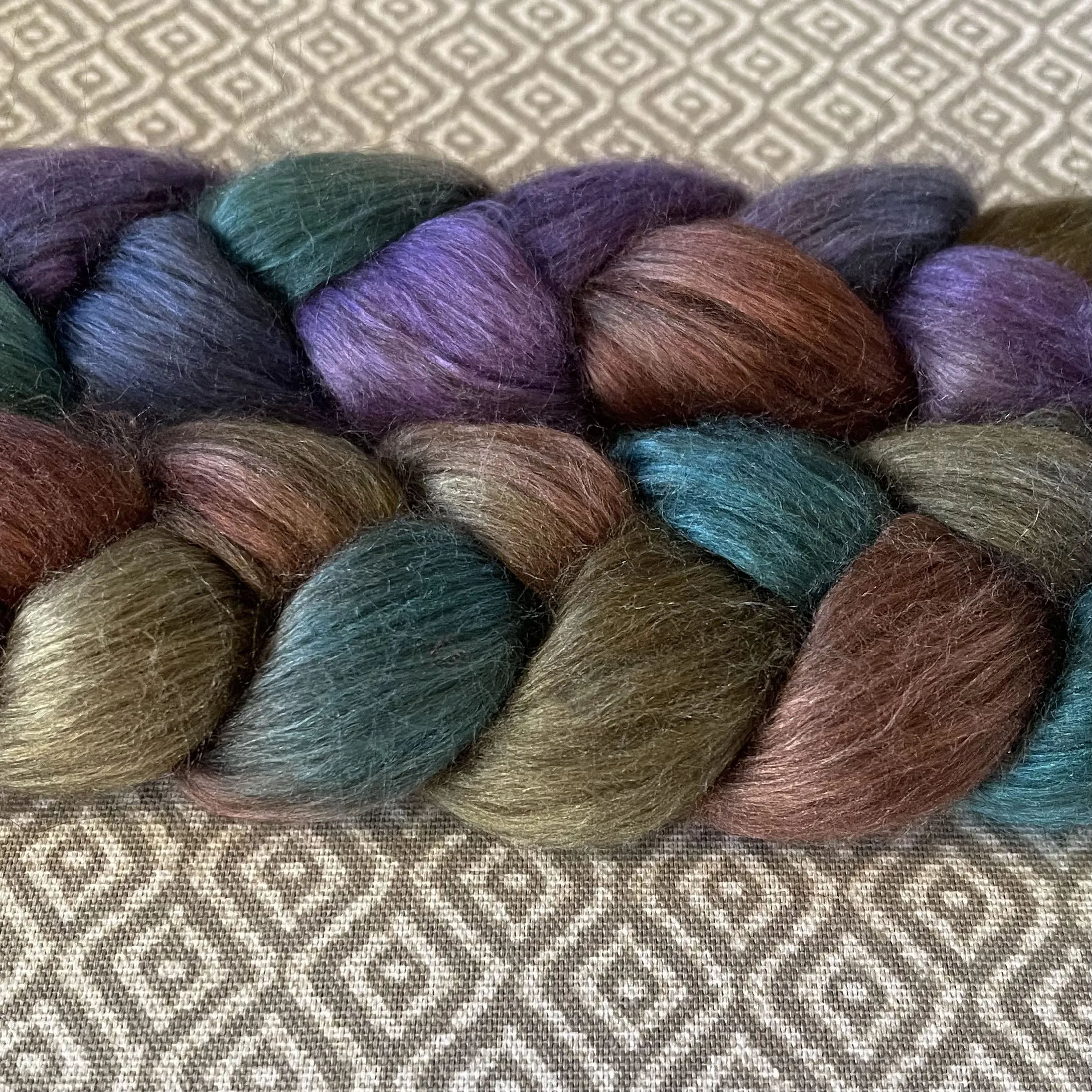 Yak Silk Roving - Calypso