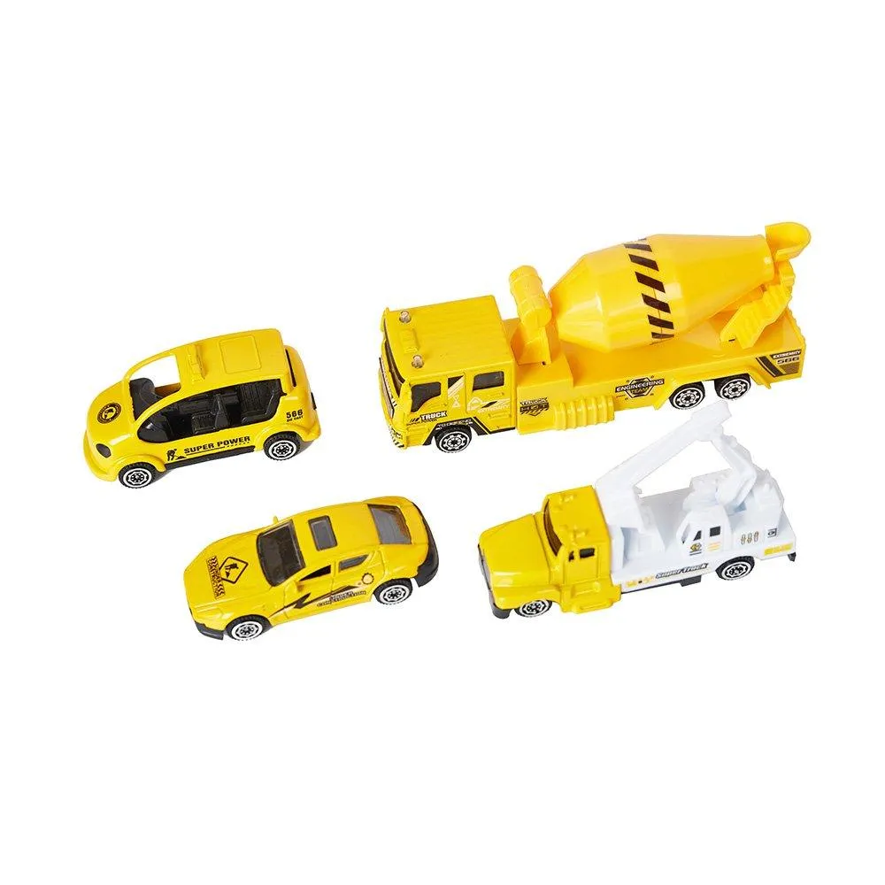 Yellow Gas Station Toy Playset Educational Toys for Kids 3 and up