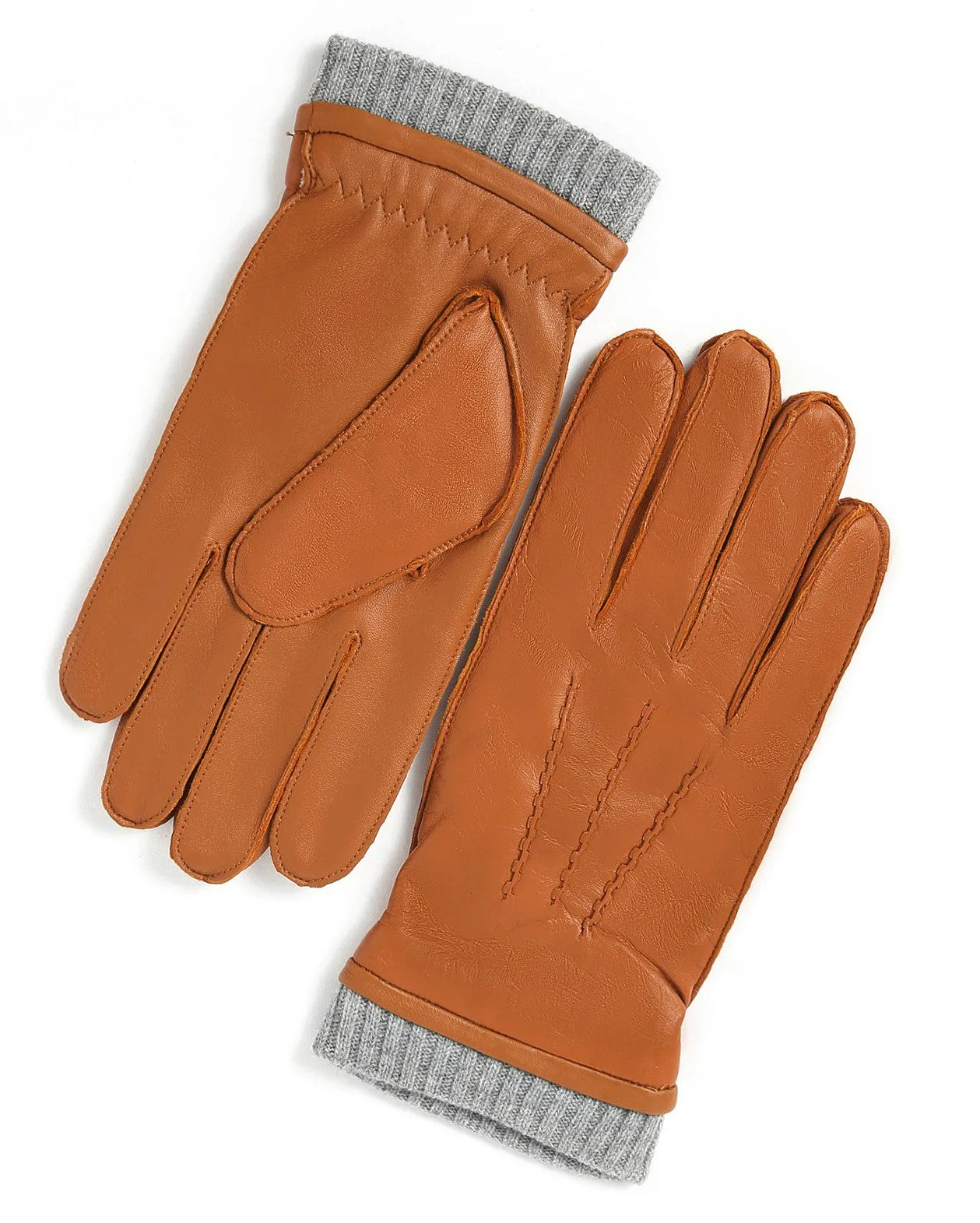 YISEVEN Winter Men’s   Sheepskin Leather Gloves