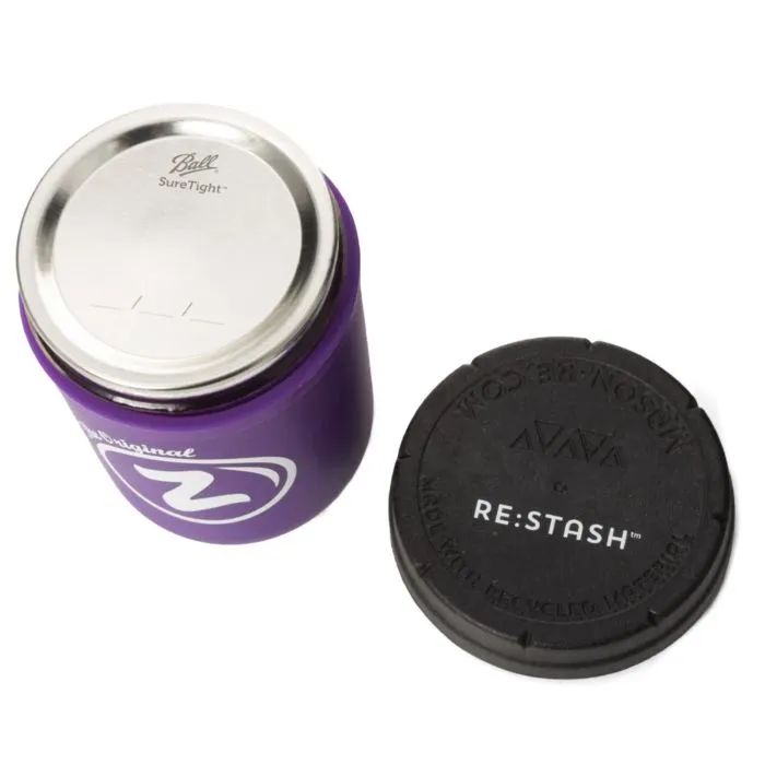 Zkittlez - Purple - RE:STASH Silicone & Glass Jar - 1/2oz Capacity